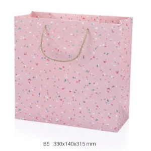 GIPTA B5 PASTEL TERAZZO HEDİYELİK KARTON ÇANTA BG6955
