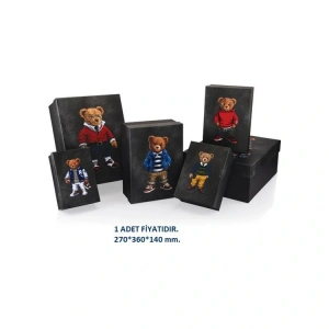 GIPTA XOXO DİKDÖRTGEN HEDİYE KUTUSU BX2790 F NO:6 270X360X140 mm - TEKLİ