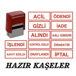 NOT YAZ EKSPRES KAŞE HMK- 8667 HAZIR MUHASEBE KAŞELERİ - TEKLİ