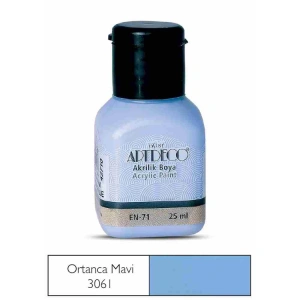 ARTDECO AKRİLİK BOYA 25 ML.ORTANCA MAVİ 070A-3061