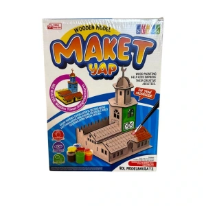 SÜDOR MD2-05 KUTULU AHŞAP MAKET KIZ KULESİ BOYAMA SETİ BÜYÜK