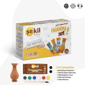 ŞEKİL HOB1SET SERAMİK YAPIM HOBİ SETİ
