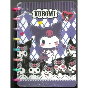 MOTTO MOT-2005 KUROMI KARTON KAPAK RENKLİ SPİRALLİ  A5 ÇİZGİLİ / KARELİ SAYFALI DEFTER