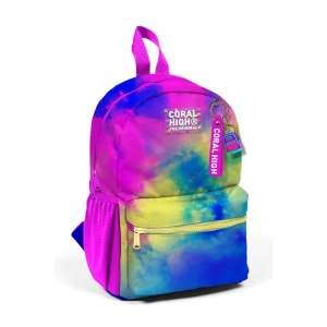 CORAL HIGH 23557 KIDS RENKLİ BATİK DESENLİ İKİ BÖLMELİ MİNİK YUVA SIRT ÇANTASI