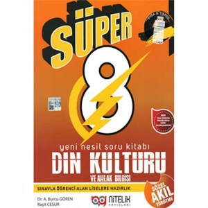 NİTELİK 8. SINIF YENİ NESİL SÜPER DİN KÜLTÜRÜ VE AHLAK BİLGİSİ SORU KİTABI