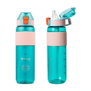 VAGONLİFE T1003 TKK PİPETLİ  TRİTAN MATARA MAVİ 800ML