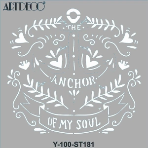 ARTDECO STENCİL 30X30CM RUHUN ÇIPASI 181