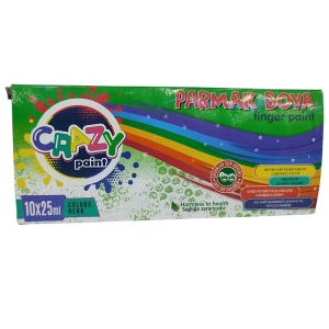 CRAZY 15539 SEPERATÖRLÜ PARMAK BOYA SETİ 10X25 ML.