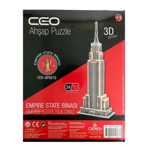 CEO 3 BOYUTLU BASKILI AHŞAP PUZZLE EMPIRE STATE BİNASI CEO-AP0015