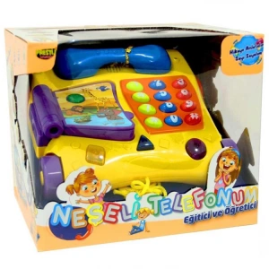 PRESTİJ PR30 KUTULU SESLİ IŞIKLI EĞİTİCİ ÖĞRETİCİ TEKERLEKLİ VE AHİZELİ NEŞELİ TELEFON