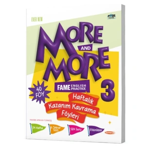 KURMAY ELT 3. SINIF MORE & MORE HAFTALIK KAZANIM KAVRAMA FÖYLERİ (40 FÖY)