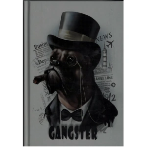 DEFFTER ANIMALS / GANSTER DOG SERT KAPAK A5 ÇİZGİLİ DEFTER 96 YP