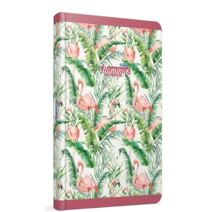 GIPTA FLAMINGO İP DİKİŞLİ SERT KAPAK 19x26 120 YP.ÇİZGİLİ DEFTER