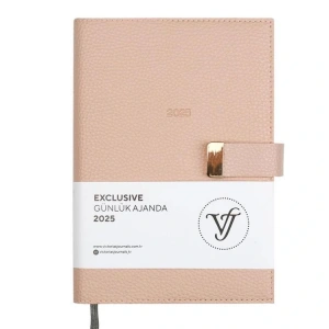 VICTORIAS JOURNALS 124-1458 14X20,5 EXCLUSIVE GÜNLÜK AJANDA A5 - PUDRA PEMBE