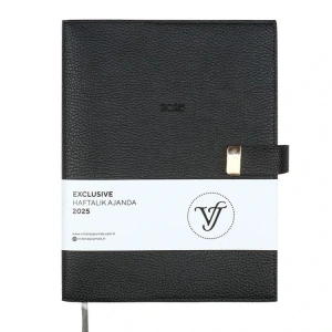 VICTORIAS JOURNALS 124-1405 19X25 EXECUTIVE HAFTALIK AJANDA - SİYAH