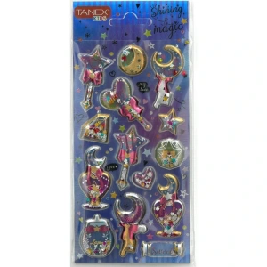 TANEX KIDS TNX-26052 DEKORATİF ETİKETLER - SHINING MAGIC PUFFY STICKER