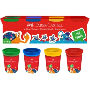 FABER OYUN HAMURU KLASİK RENKLER 100 GRx 4 RENK