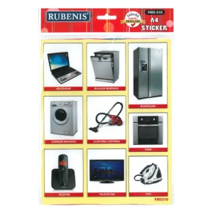 RUBENİS BEYAZ EŞYA RESİMLİ STİCKER