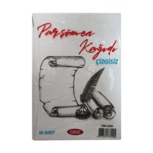 TOKAÇ 2220 PARŞÖMEN KAĞIDI A4 50Lİ ÇİZGİSİZ