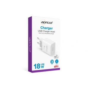 APRİCOT APC-U310 3.4A  USB EV TİPİ BEYAZ ŞARJ ADAPTÖRÜ