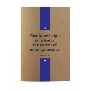 DEFFTER KRAFT QUOTES FROM THINKERS / CONFUCIUS KARTON KAPAK DİKİŞLİ A5 NOKTALI DEFTER 30 YP