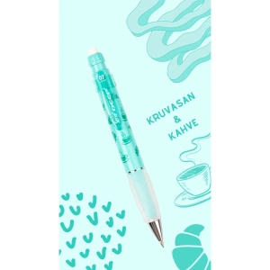 SERVE DEEP KAHVE & KRUVASAN BASKILI MEKANİK VERSATİL KALEM 0.7 NANE YEŞİLİ