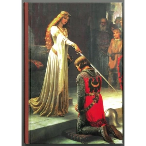 DEFFTER ART OF WORD/ THE ACCOLADE (EDMUND BLAIR LEIGHTON) 14X20 SERT KAPAK ÇİZGİLİ DEFTER 96 YP.