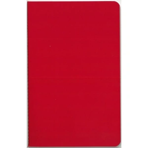 DEFFTER JUST SIMPLE SOFT ESNEK KAPAK İPLİK DİKİŞLİ 13x2.5cm KARELİ DEFTER 96 YP. - RED