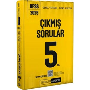 PEGEM 2026 KPSS GYGK SON 5 YIL ÇIKMIŞ SORULAR