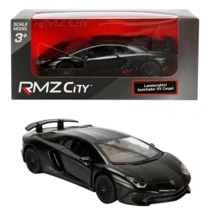 SUNMAN 554990M RMZ CITY 1:32  DARK SERİSİ LAMBORGHINI AVENTADOR SV COUPE DIE CAST MODEL METAL ARABA KUTULU 5+  -TEKLİ
