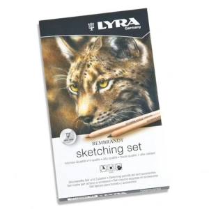 LYRA REMBRANDT SKETCHING ESKİZ ÇİZİM SETİ METAL KUTU 11 PARÇA - L2051110