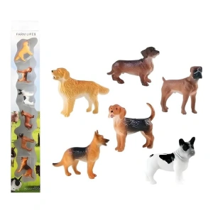 4İ KZ956-019F FARM LIFE KÖPEK DOSTLAR 6LI KUTULU FİGÜR SET 3+