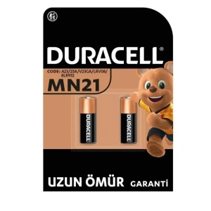 DURACELL MN21 ÖZEL ALKALİN PİL 12V 2 Lİ  TEK KARTELA