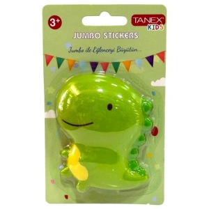 TANEX KIDS TNX-2700601 JUMBO STICKER - SQUISHY JUMBO PUFFY SEVİMLİ DİNAZOR - 1 ADET