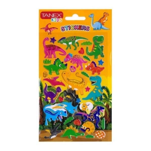 TANEX KIDS TNX-261164 3D PUFFY - KABARTMALI DİNAZORLAR SERİSİ - 1 ADET