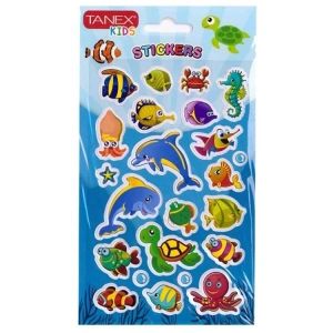 TANEX KIDS TNX-261165 3D PUFFY - KABARTMALI DENİZ CANLILARI SERİSİ - 1 ADET