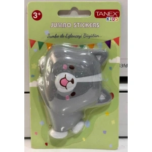 TANEX KIDS TNX-2702701 JUMBO STICKER - SQUISHY JUMBO PUFFY SEVİMLİ KÖPEK - 1 ADET