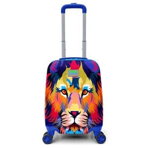 CORAL HIGH 16732 LACİVERT SAKS ASLAN DESENLİ MİNİ ÇOCUK VALİZİ