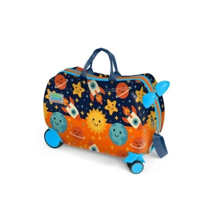 CORAL HIGH 16370 UZAY DESENLİ  OTUR-ÇEK ÇOCUK VALİZİ