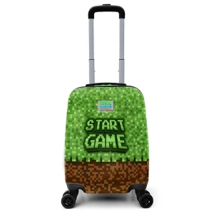 CORAL HIGH 16794 YEŞİL KAHVERENGİ HIGH CRAFT DESENLİ MİNİ ÇOCUK VALİZİ