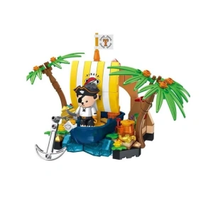 VAGONLIFE PANLOS 881005 TEDDY AYI KOLEKSİYONU KORSAN 190 PARÇA BLOCK OYUNCAK