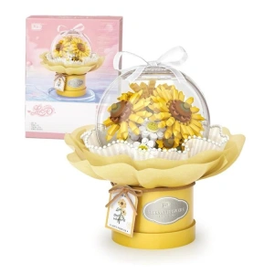 VAGONLIFE LOZ 1299 LEDLİ AYÇİÇEĞİ BUKETİ 510 PARÇA BLOCK OYUNCAK 3+