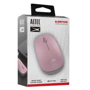 ALTEC LANSİNG ALBM7305 PEMBE 2.4GHZ USB 1600DPI ALKALİN PİLLİ KABLOSUZ MOUSE