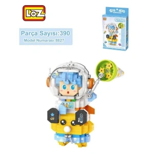 VAGONLIFE LOZ 8827 ASTRONOT MAVİ 390 PARÇA BLOCK OYUNCAK 3+