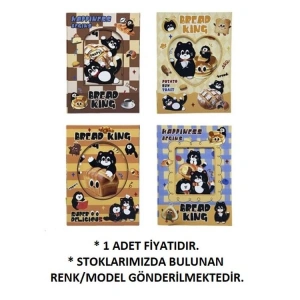 MİKRO GN-642 BREAD KİNG CAT 15 x 21 cm 96 YP. MIKNATISLI GÜNLÜK DEFTER