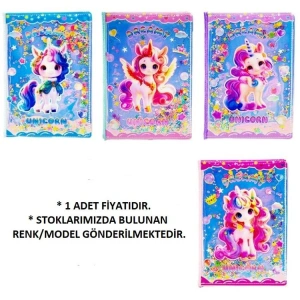 MİKRO GN-644 MAGIC CASTLE UNICORN 15 x 21 cm 80 YP. PELUŞ GÜNLÜK DEFTER