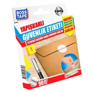 BOSS TAPE 28 MM GÜVENLİK ETİKETİ BANTI 90 LI KUTULU