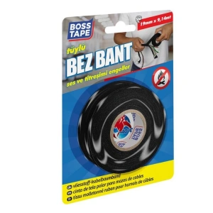 BOSS TAPE BT-09010 19 x 9,14 MT SİYAH TÜYLÜ BEZ BANT