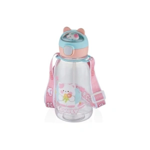 VAGONLIFE VGN2021 KEDİ DESENLİ POLİKARBON MATARA PİPETLİ MATARA 760ML - KARIŞIK RENK (TEKLİ)