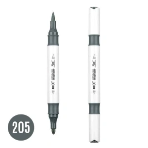 RICH 17914-205 ART-X ÇİFT TARAFLI DUO AKRİLİK MARKER KOYU GRİ